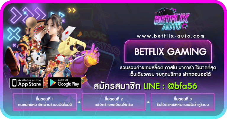 betflix gaming เว็บสล็อตออนไลน์ จ่ายจริง เว็บตรง อันดับ 1